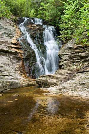 waterfall at Hanging Rock